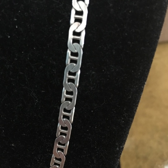 Italian 925 chain link necklace and bracelet set - Picture 8 of 8